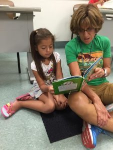 Summer reading at the VU camp. 